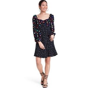 Rixo x Target Polka Dot Long Sleeve Dress